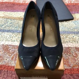 Ellen Tracy EB-Prato Navy Heels in EEUC